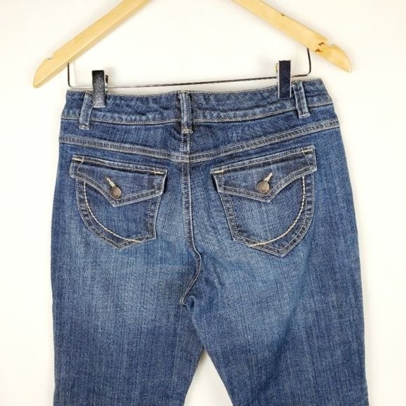 Nine West womens boot cut bleecker SZ 8 blue jeans - Picture 2 of 6